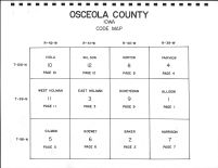 Osceola County Code Map, Osceola County 1978